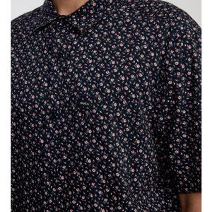 RVCA Button Down Solomon Floral Short Sleeve Shirt Top Flash TV Wardrobe New